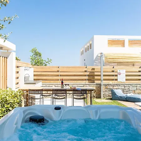 别墅 Extraordinary Rethymno Hantengu 3 Bedrooms Front Private Outdoor Swimming Pool And Hot Tub Pigianos Kampos (Crete)