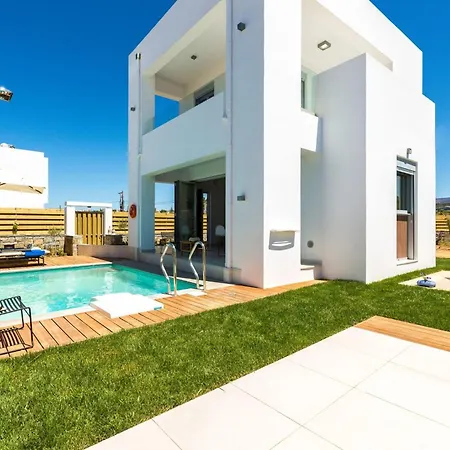Extraordinary Rethymno Hantengu 3 Bedrooms Front Private Outdoor Swimming Pool And Hot Tub 别墅 *